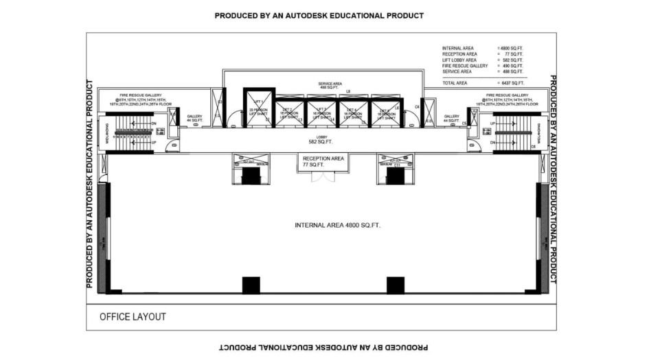 Arihant-Aura-Floor-Plan-Tower-B-floor-plan-with-refuge-area